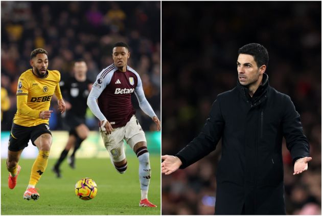 Matheus Cunha and Mikel Arteta