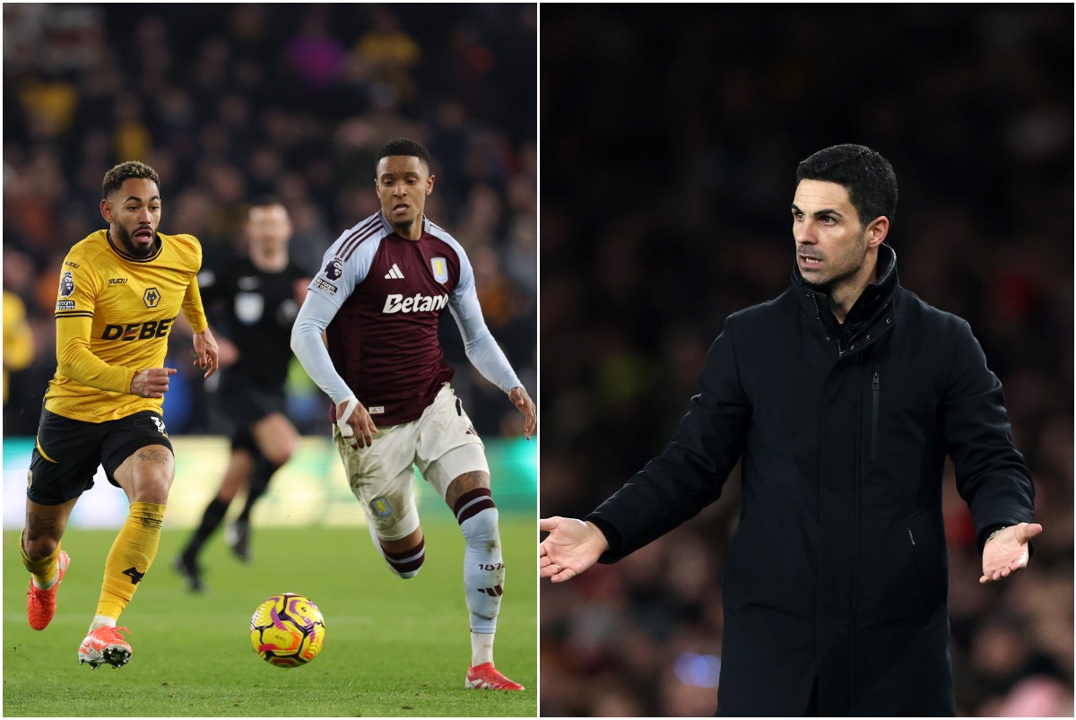 Matheus Cunha and Mikel Arteta
