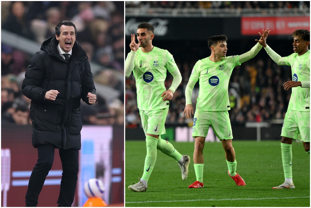 Unai Emery and Ferran Torres