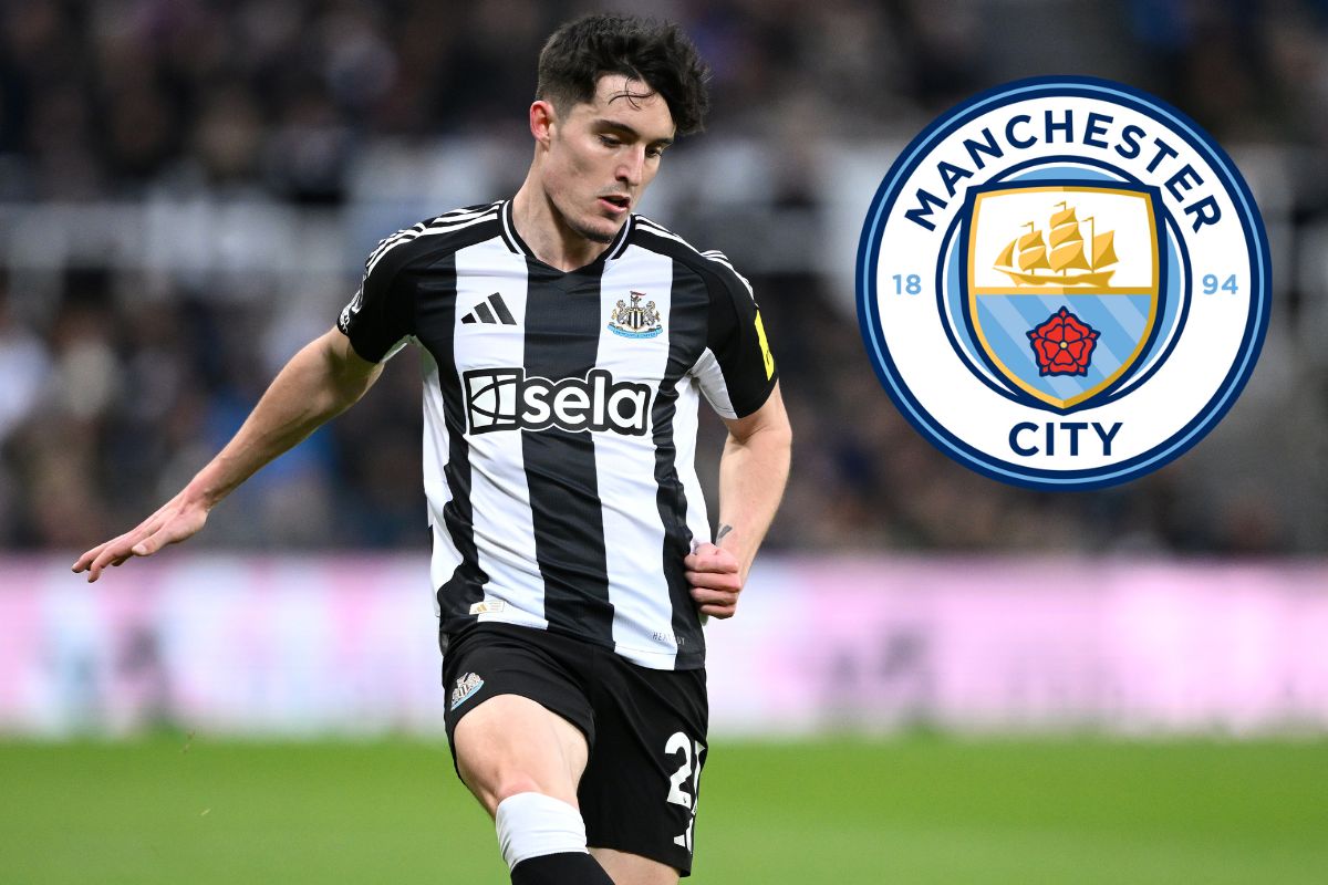Tino Livramento on the ball for Newcastle