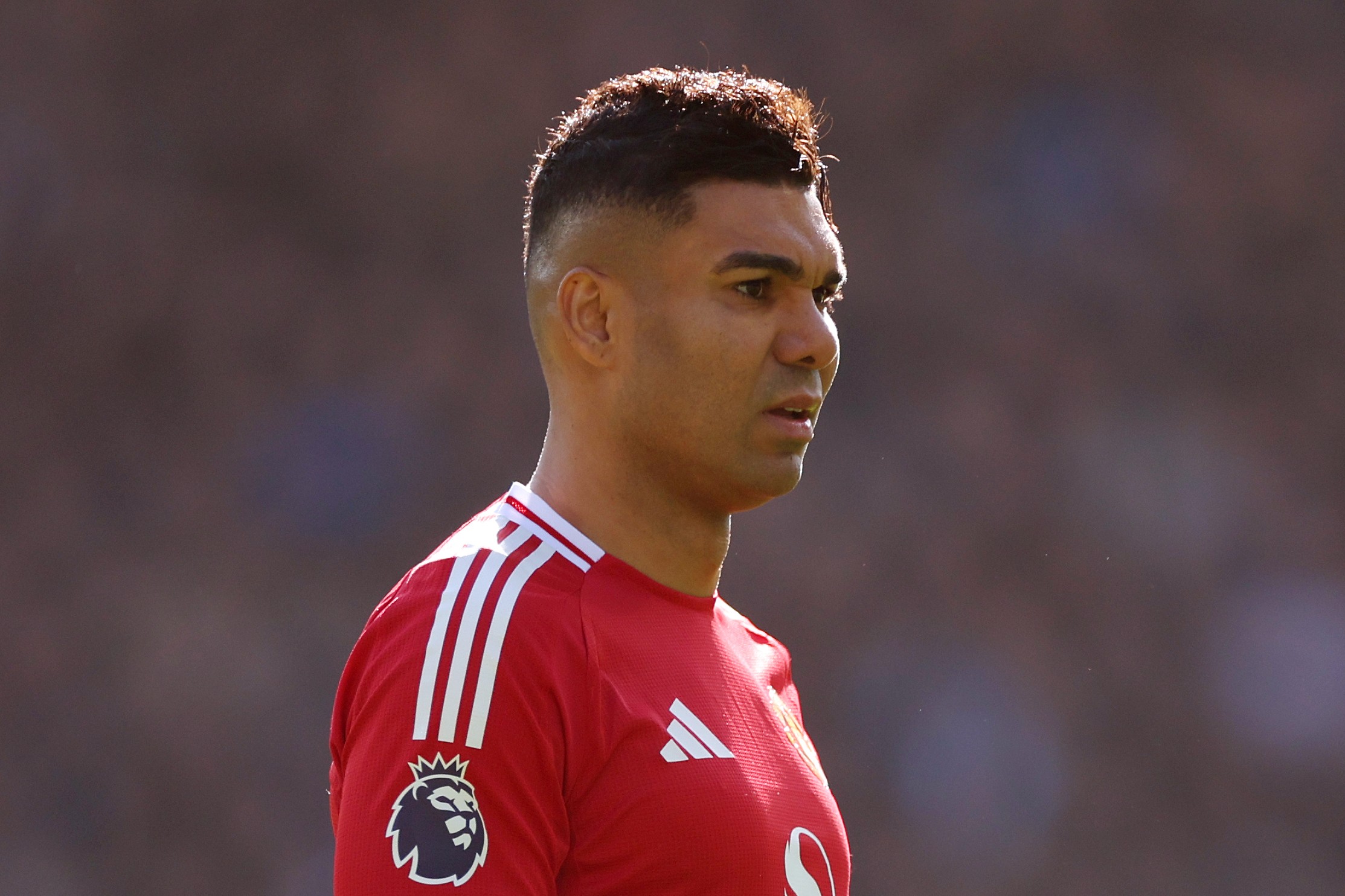 Casemiro of Manchester United looks on
