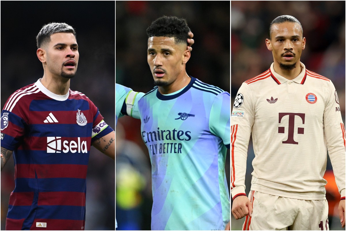 Bruno Guimaraes, William Saliba and Leroy Sane