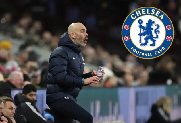 Chelsea manager Enzo Maresca during the defeat to Aston Villa