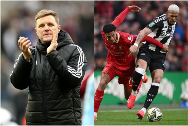 Eddie Howe and Jarell Quansah