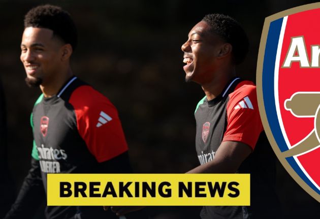 Ethan Nwaneri and Myles Lewis-Skelly in Arsenal training
