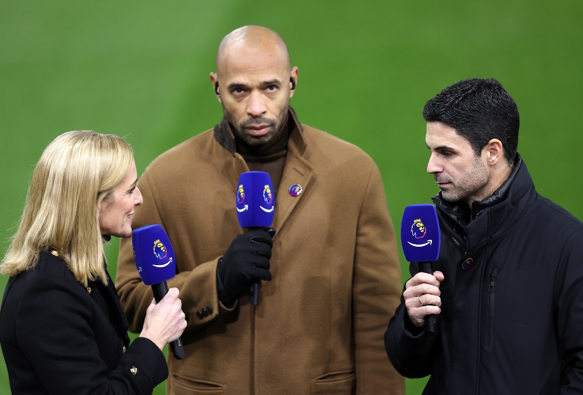 Gabby Logan, Thierry Henry and Mikel Arteta