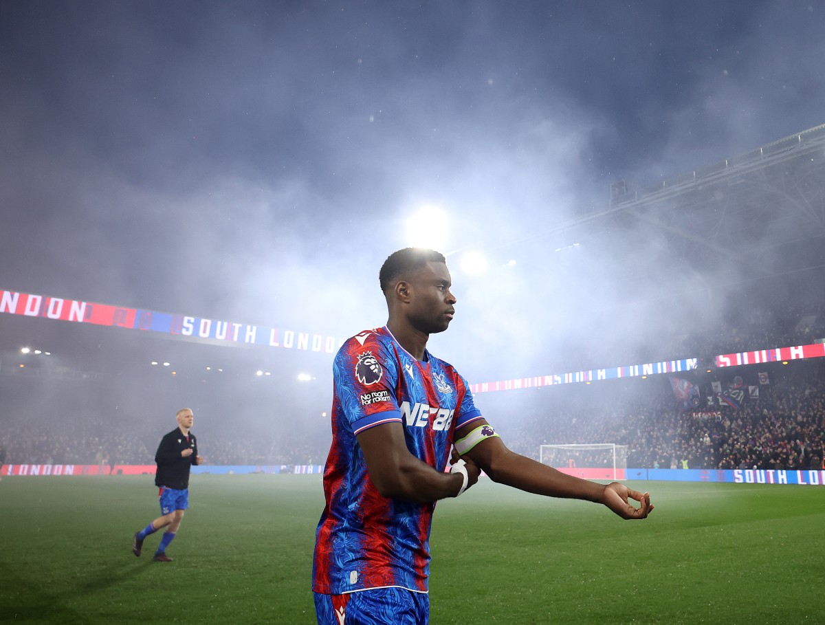 Marc Guehi of Crystal Palace during the Everton game