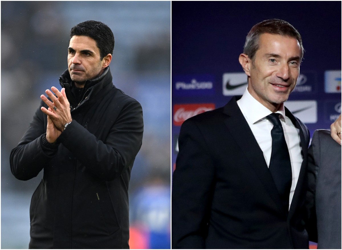 Mikel Arteta and Andrea Berta