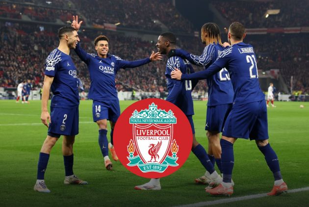 Ousmane Dembele celebrates with his PSG teammates