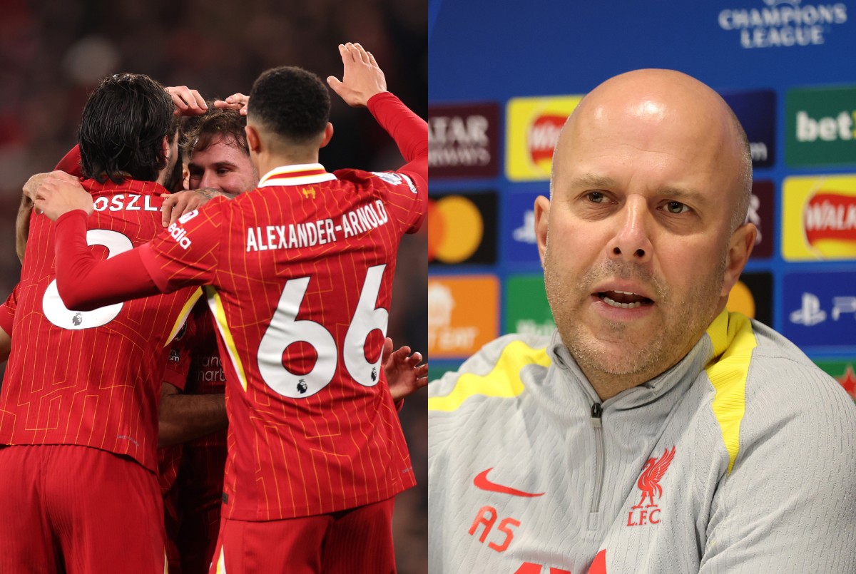 Trent Alexander-Arnold and Arne Slot