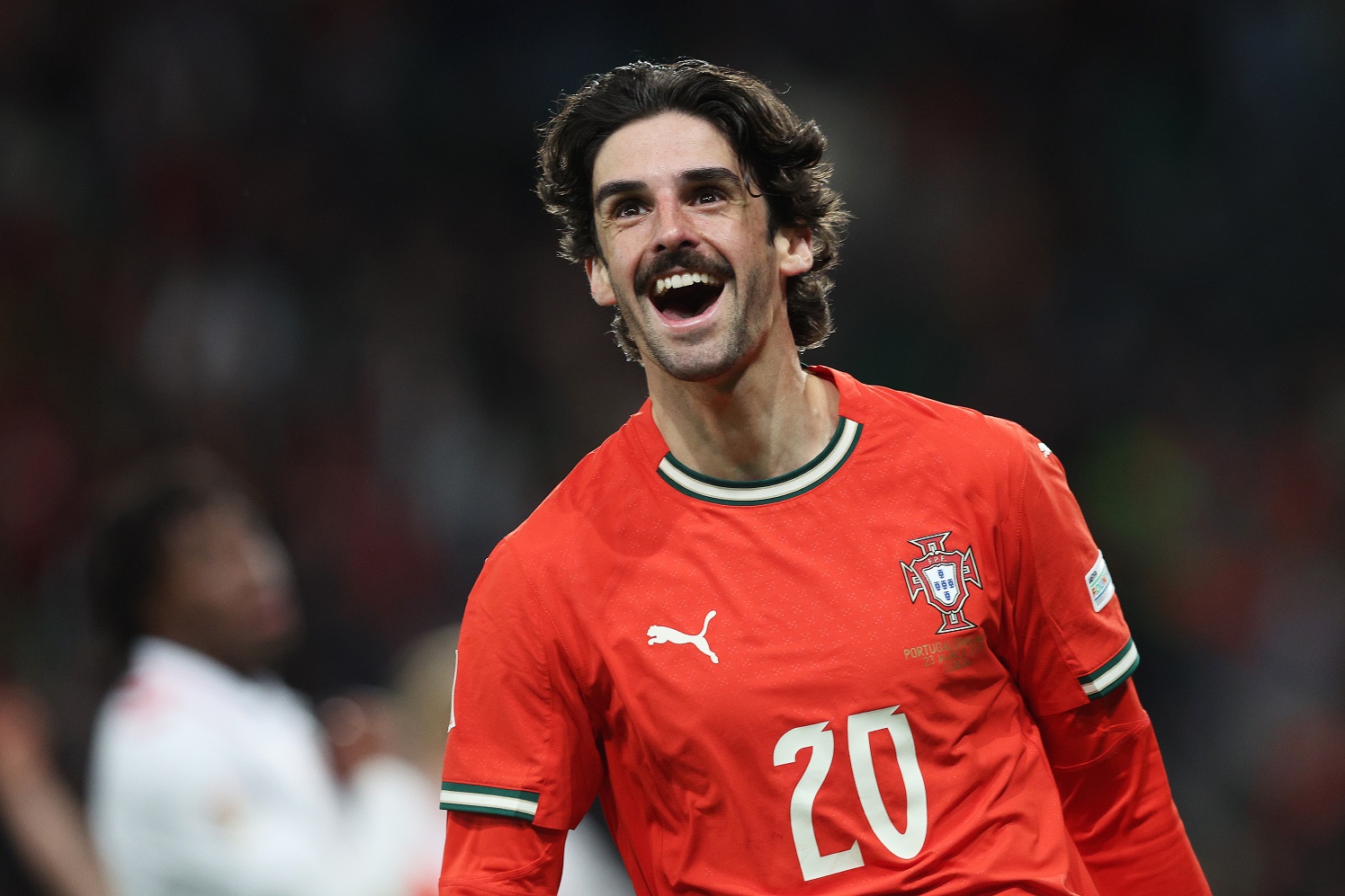 Francisco Trincao in action for Portugal