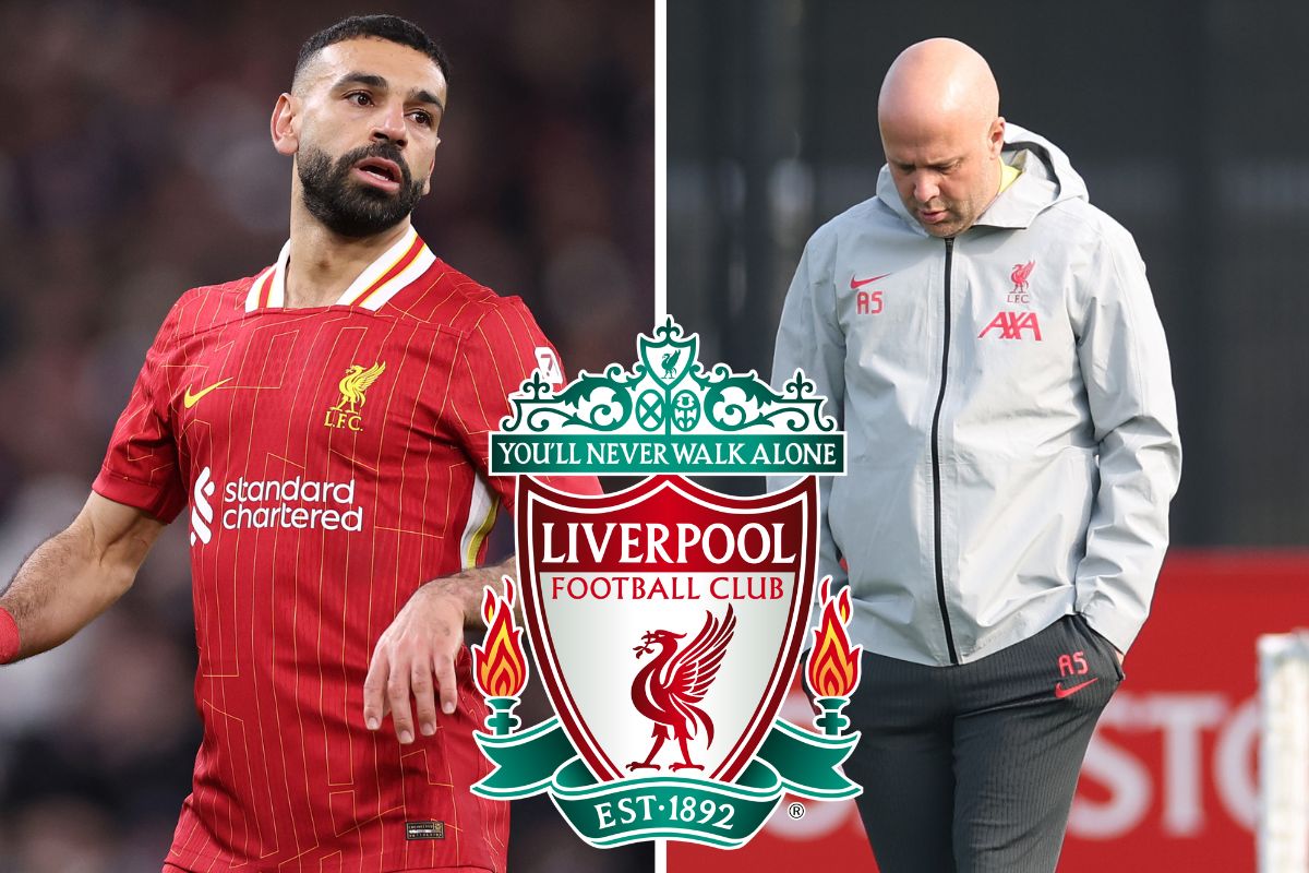 Liverpool star Mohamed Salah and Arne Slot
