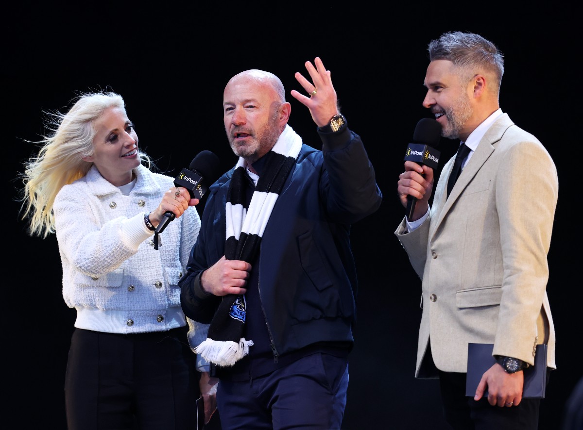 Alan Shearer taking part in Newcastle's victory parade