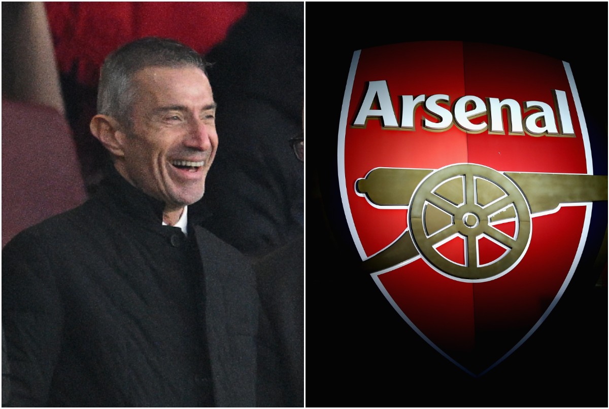 Andrea Berta at Arsenal's game against Fulham at the Emirates Stadium