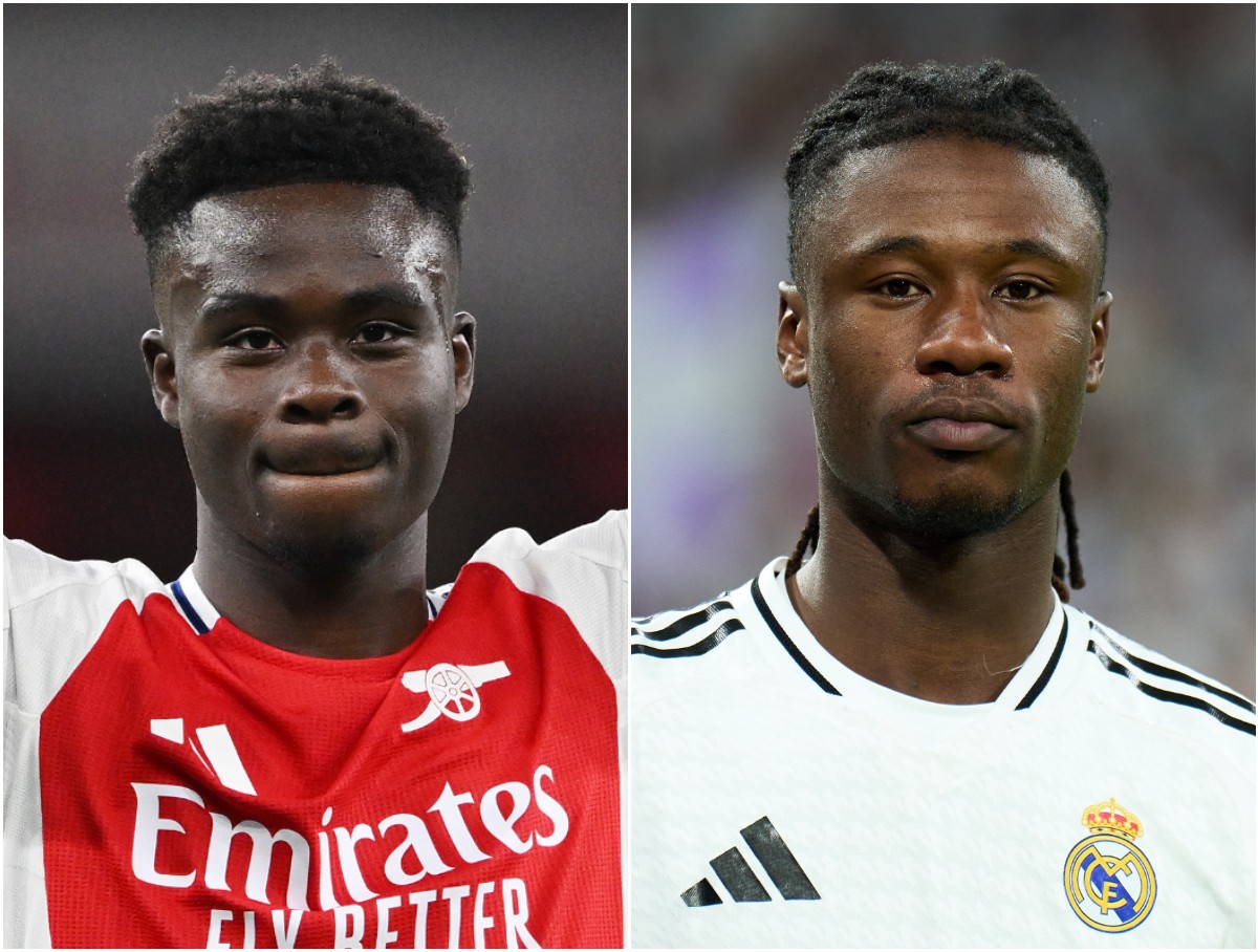 Bukayo Saka and Eduardo Camavinga