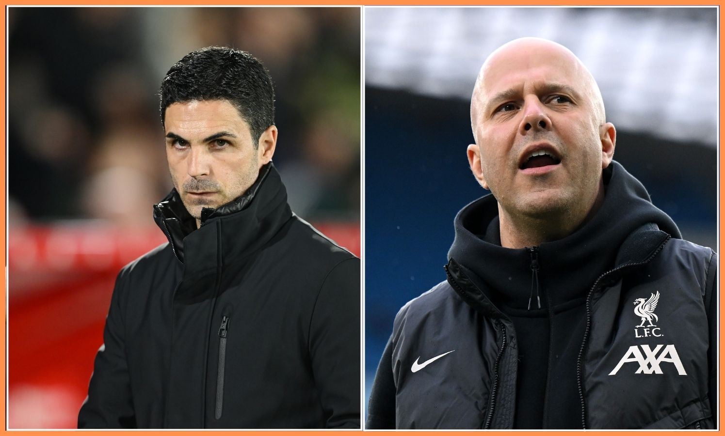Mikel Arteta Arne Slot
