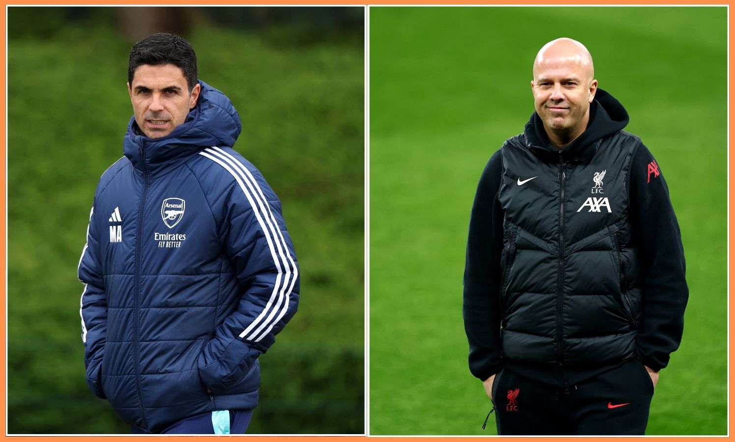 Mikel Arteta Arne Slot