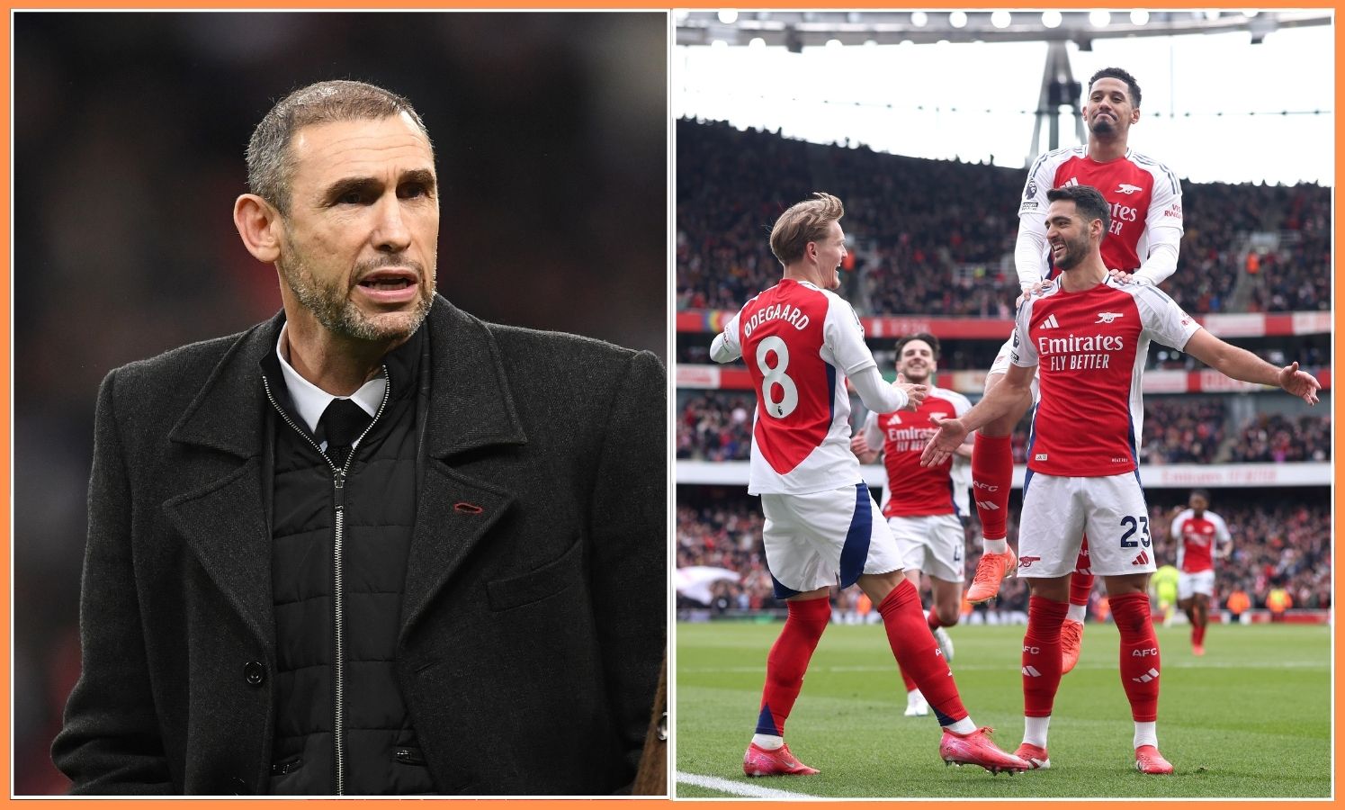 Martin Keown and William Saliba