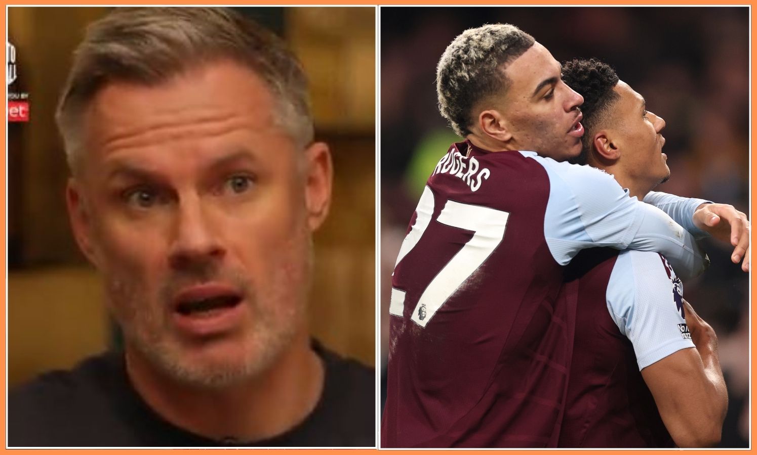 Jamie Carragher and Ollie Watkins