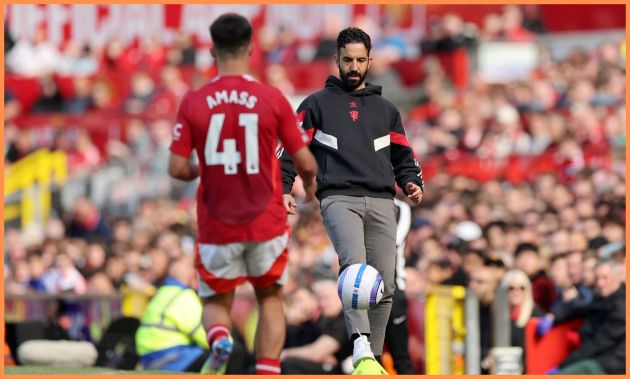 Ruben Amorim during Man United's defeat to Wolves