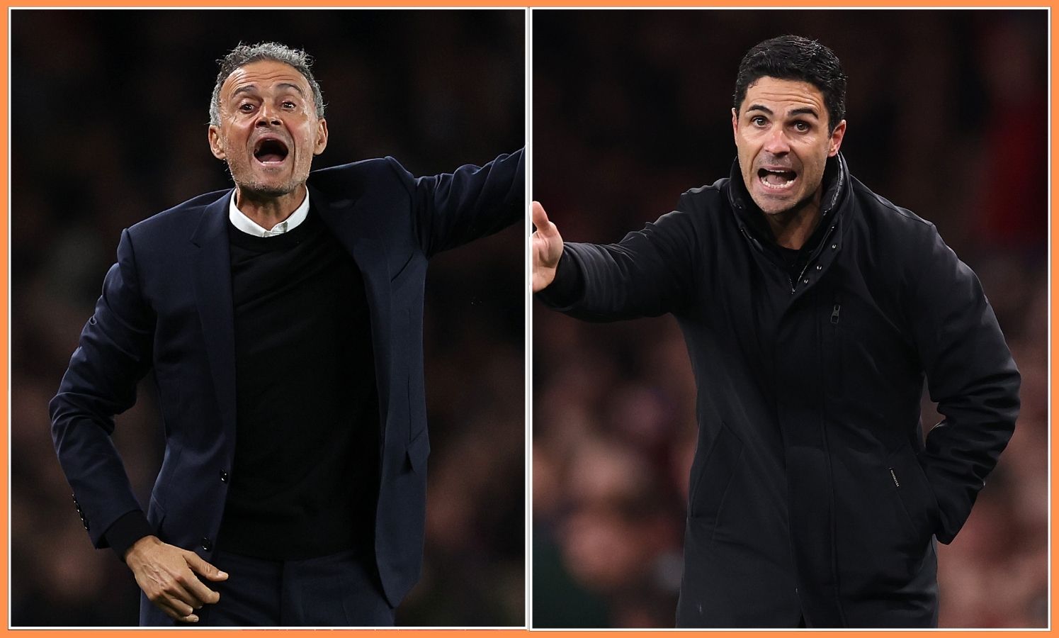 Luis Enrique and Mikel Arteta