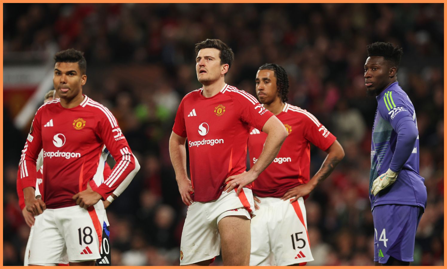 Andre Onana and his Man Utd teammates