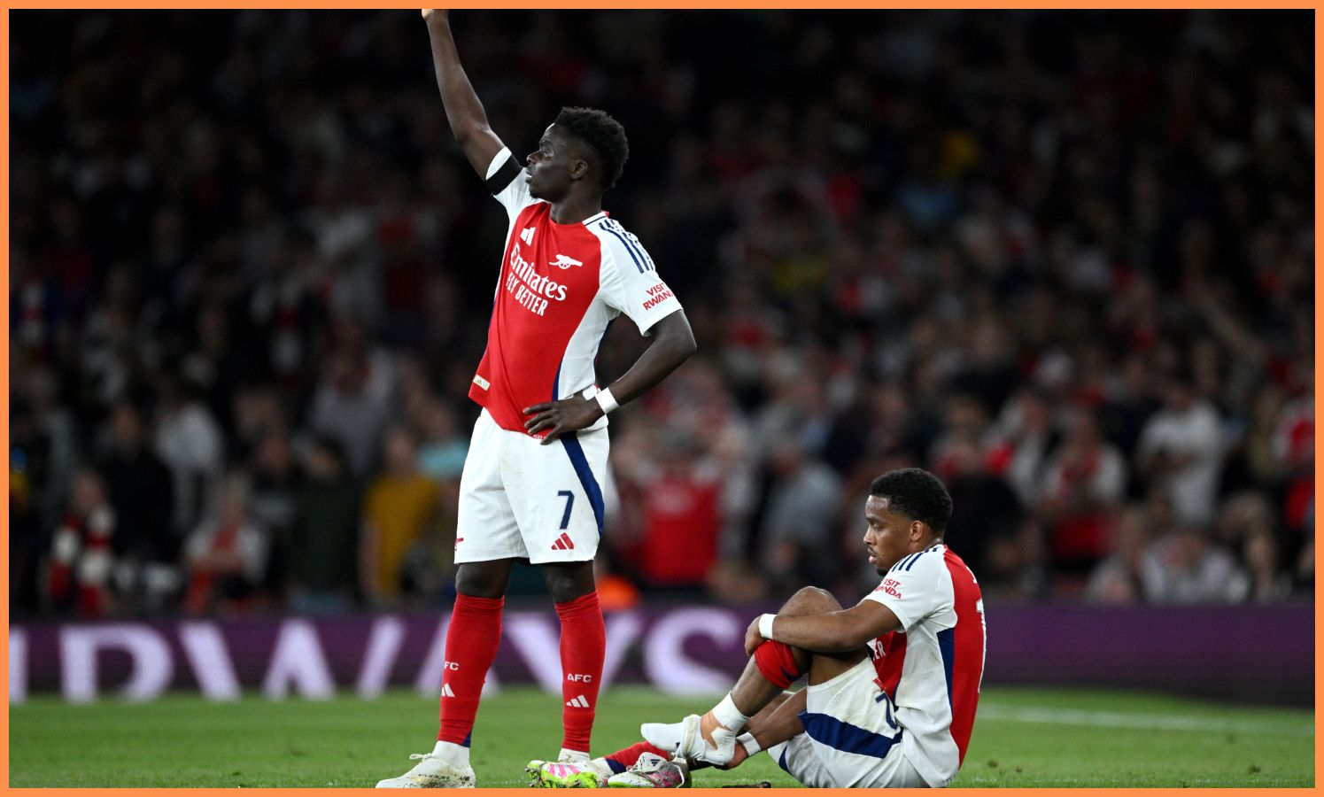 Bukayo Saka and Jurrien Timber