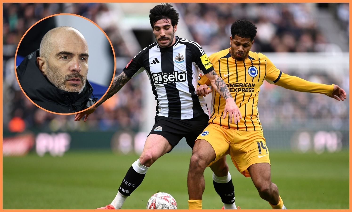 Georginio Rutter, Sandro Tonali, and Enzo Maresca