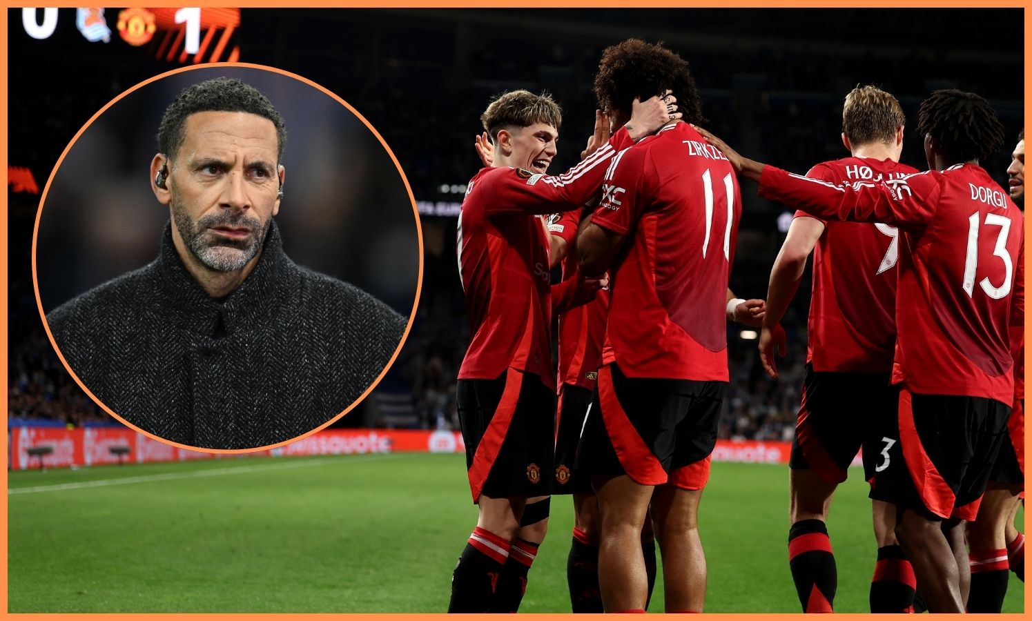 Rio Ferdinand and Alejandro Garnacho