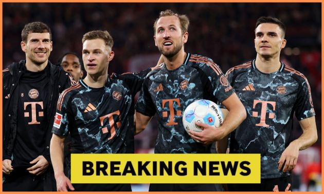 Joao Palhinha with Harry Kane and Joshua Kimmich