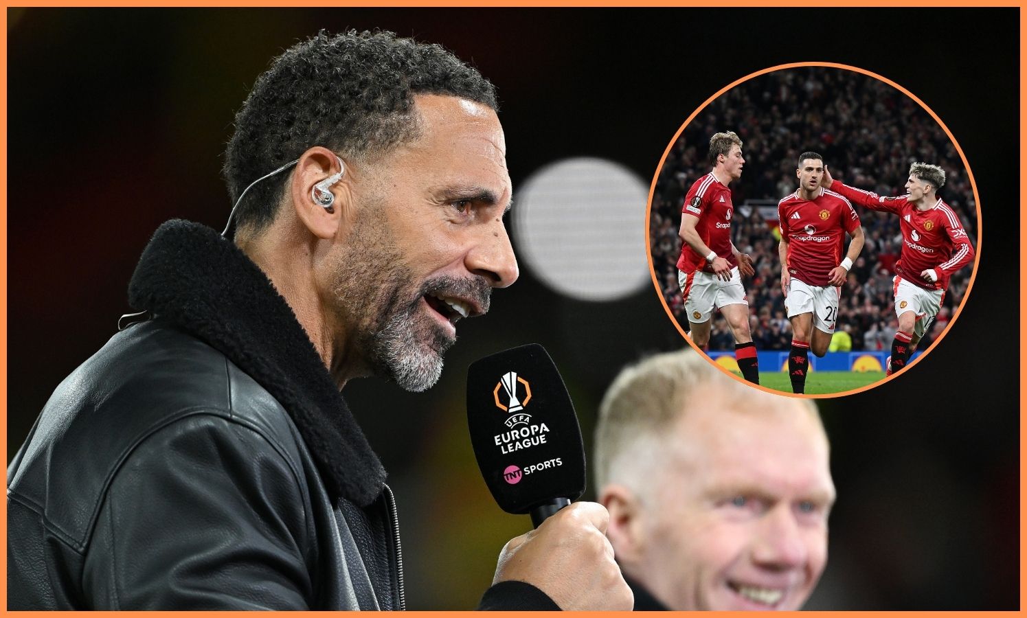 Rio Ferdinand on punditry duty as Man Utd beat Lyon