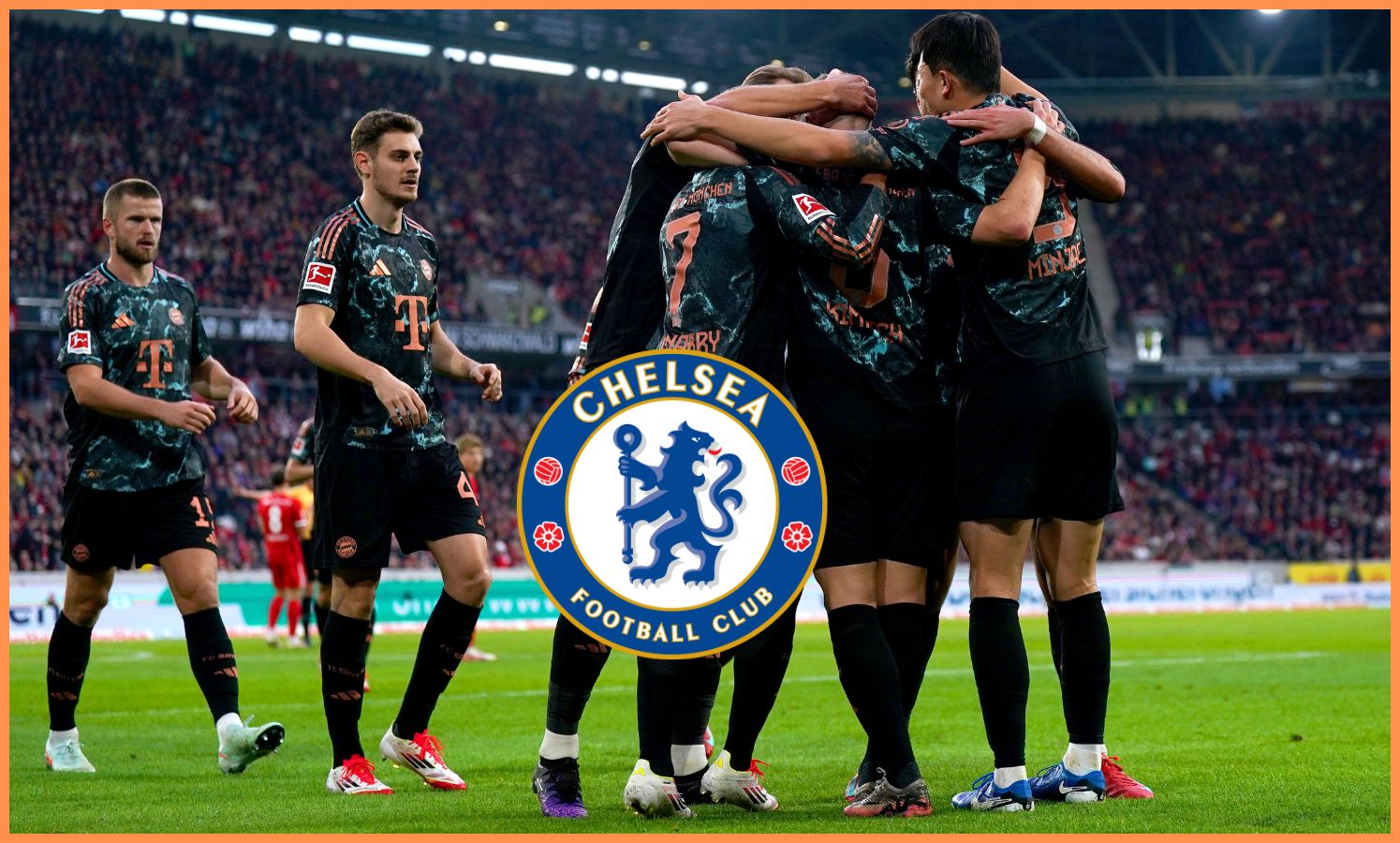 Kim Min-jae celebrates with his Bayern teammates