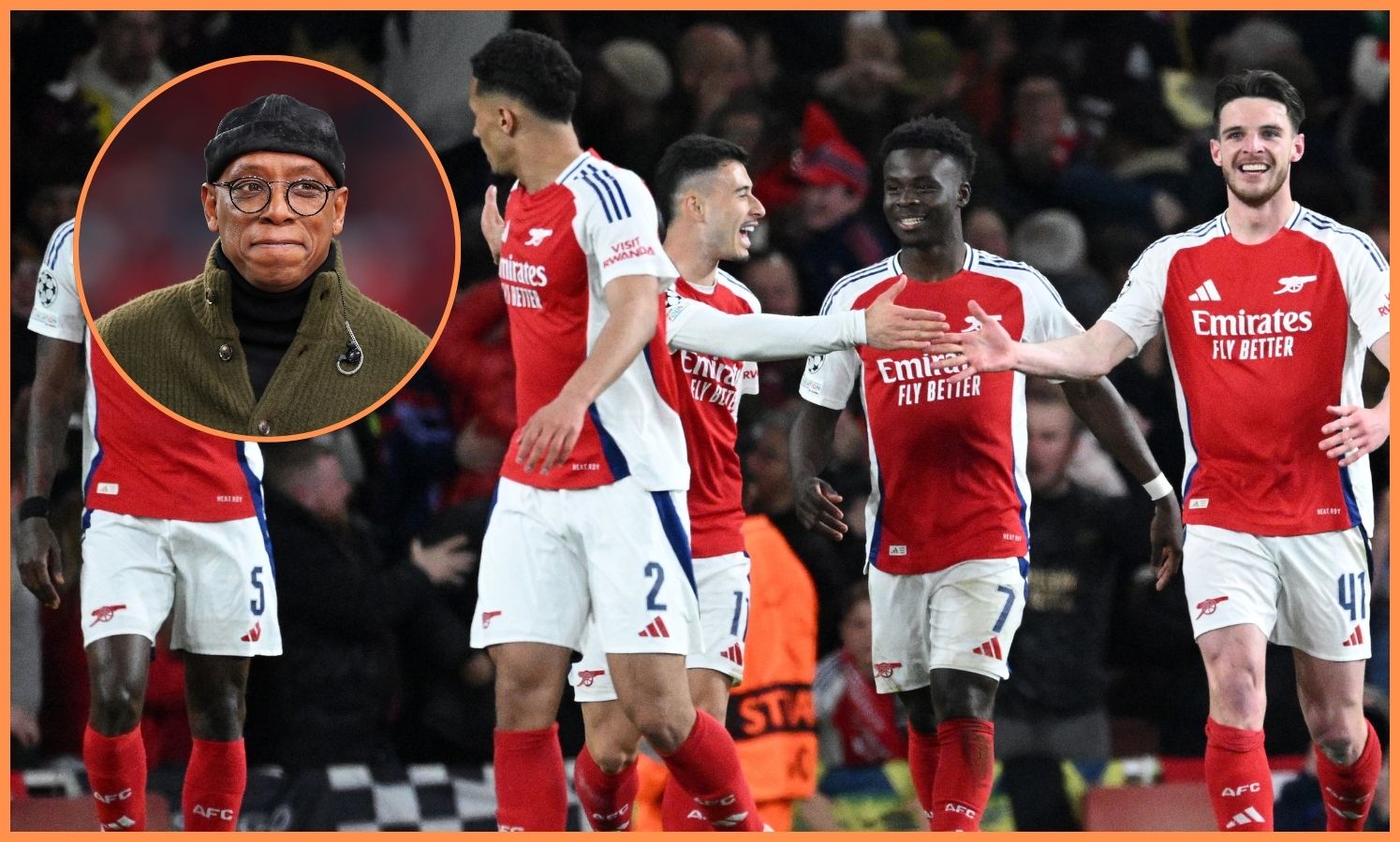 Ian Wright and Declan Rice