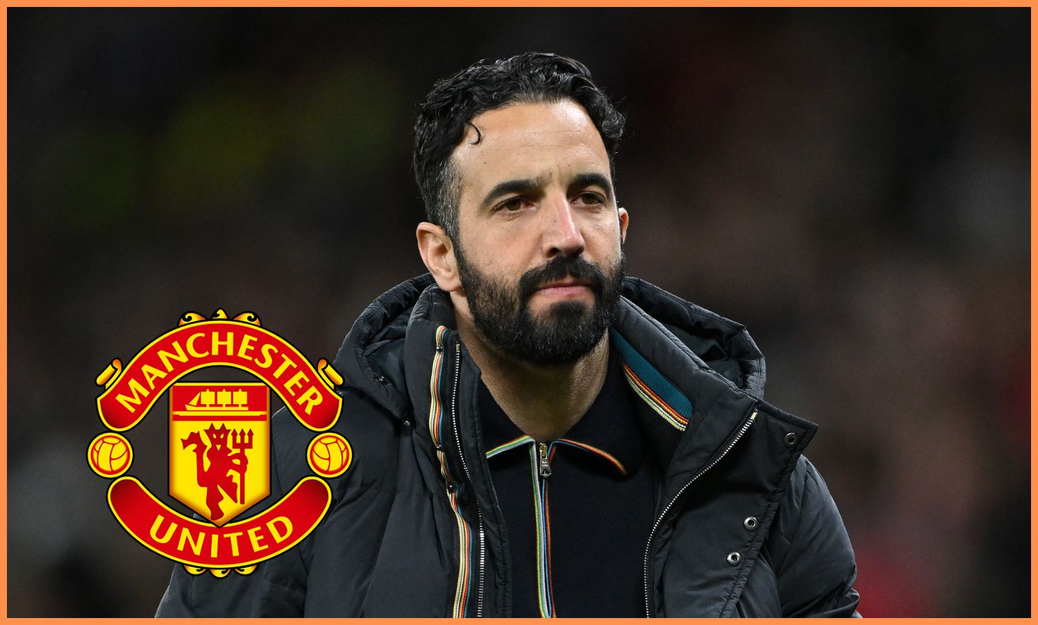 Ruben Amorim during Man United's win over Lyon
