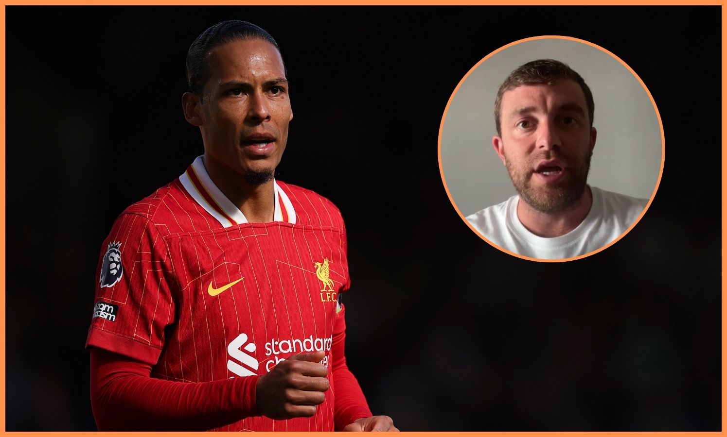 Virgil van Dijk and Fabrizio Romano