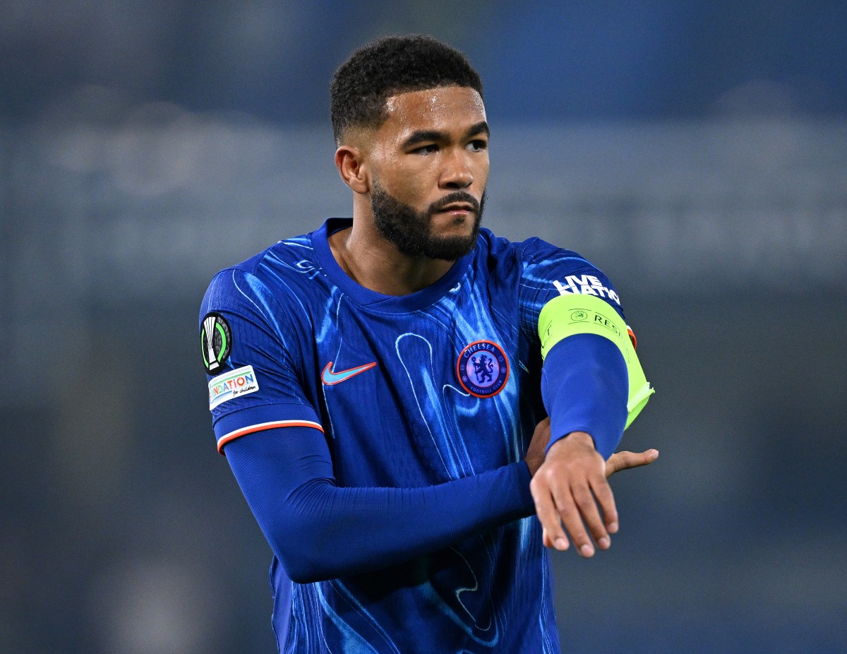 Chelsea captain Reece James reacts during defeat vs Legia Warsaw