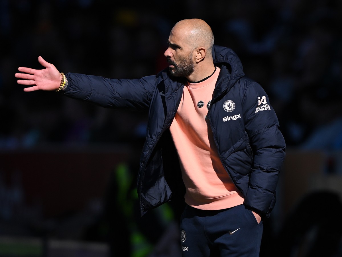 Chelsea manager Enzo Maresca during the 0-0 draw with Brentford