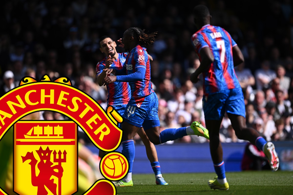 Eberechi Eze celebrates a goal for Crystal Palace