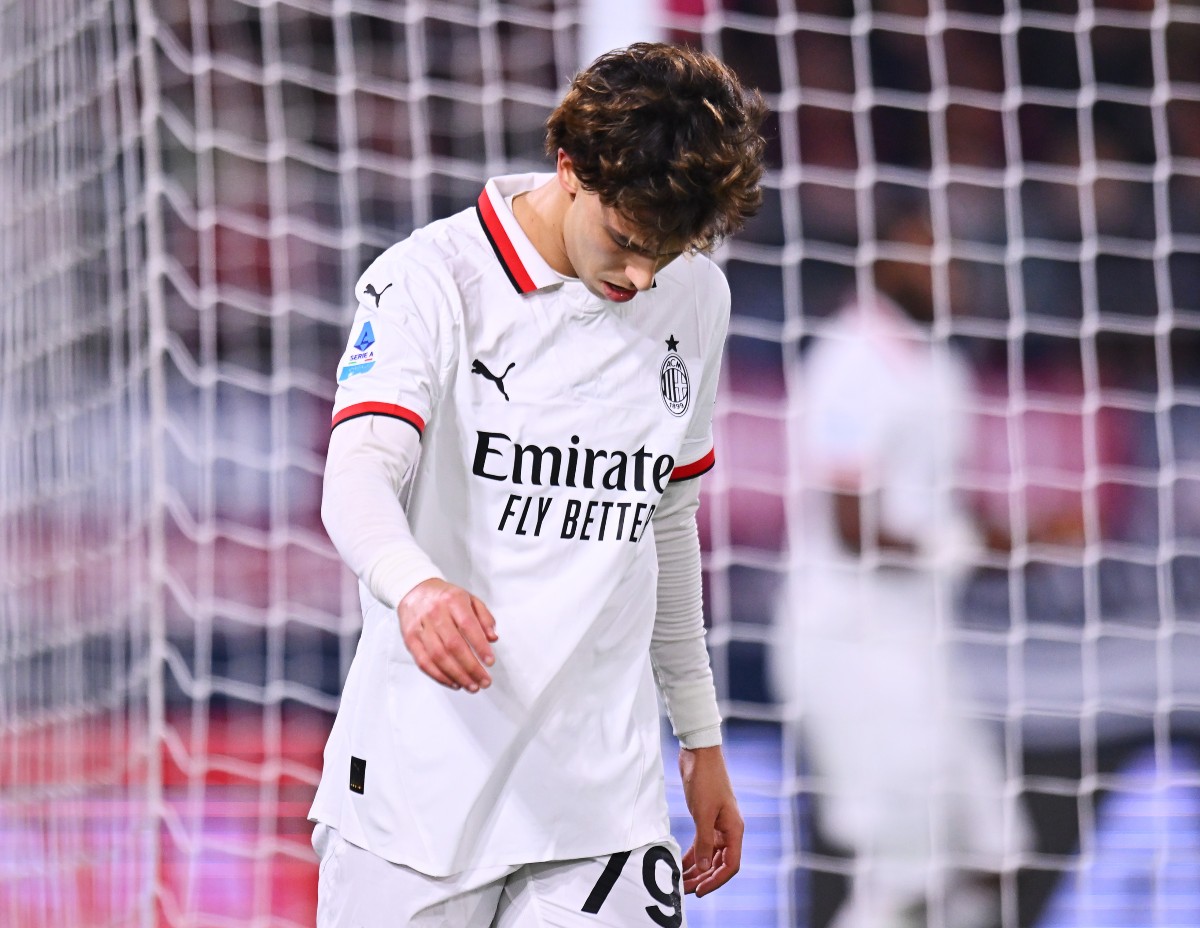 Joao Felix in action for AC Milan