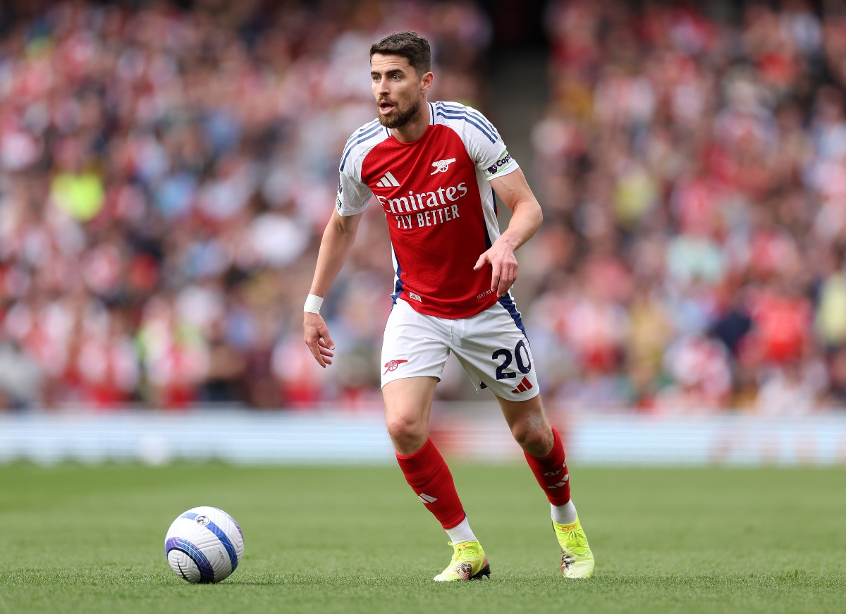 Jorginho in action for Arsenal