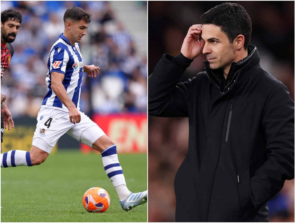 Martin Zubimendi and Mikel Arteta