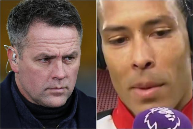 Michael Owen and Virgil van Dijk