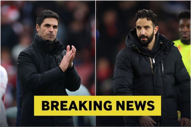 Mikel Arteta and Ruben Amorim breaking news