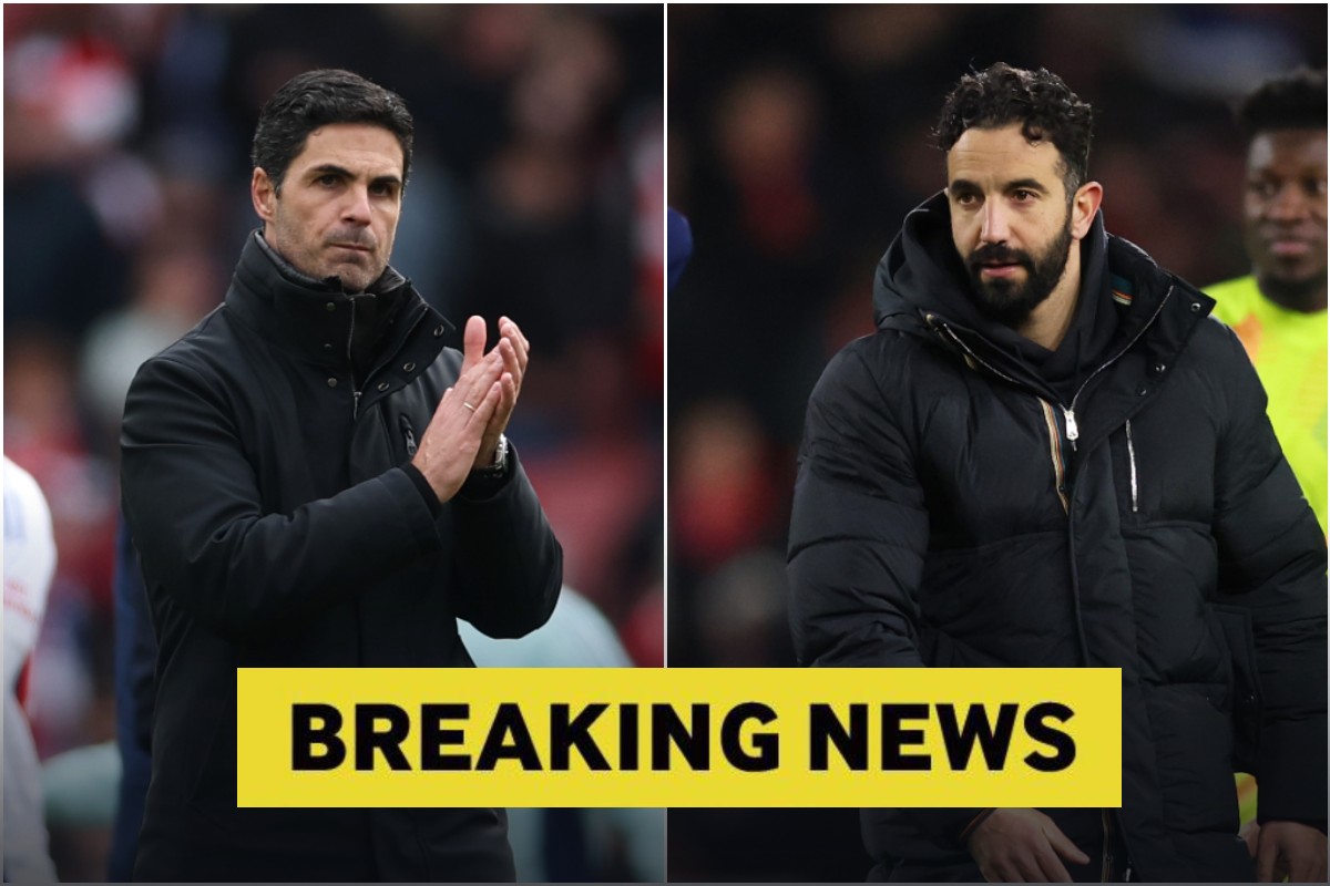 Mikel Arteta and Ruben Amorim breaking news
