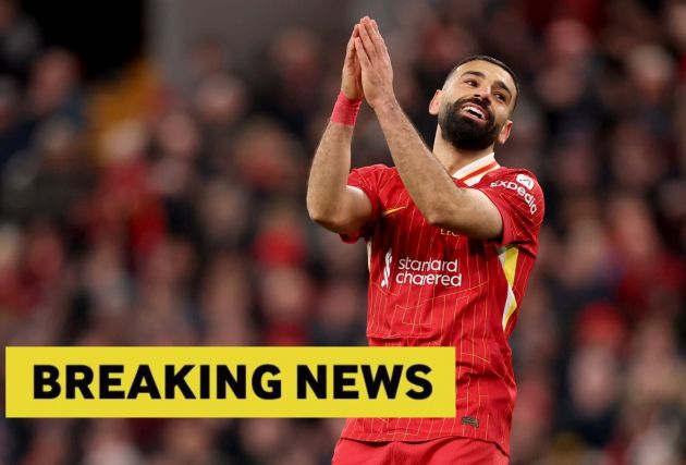Mohamed Salah reacts during Liverpool vs Newcastle