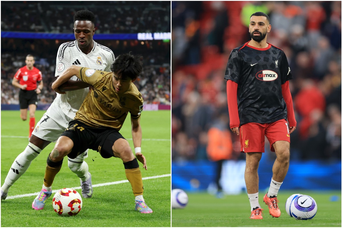 Takefusa Kubo and Mohamed Salah