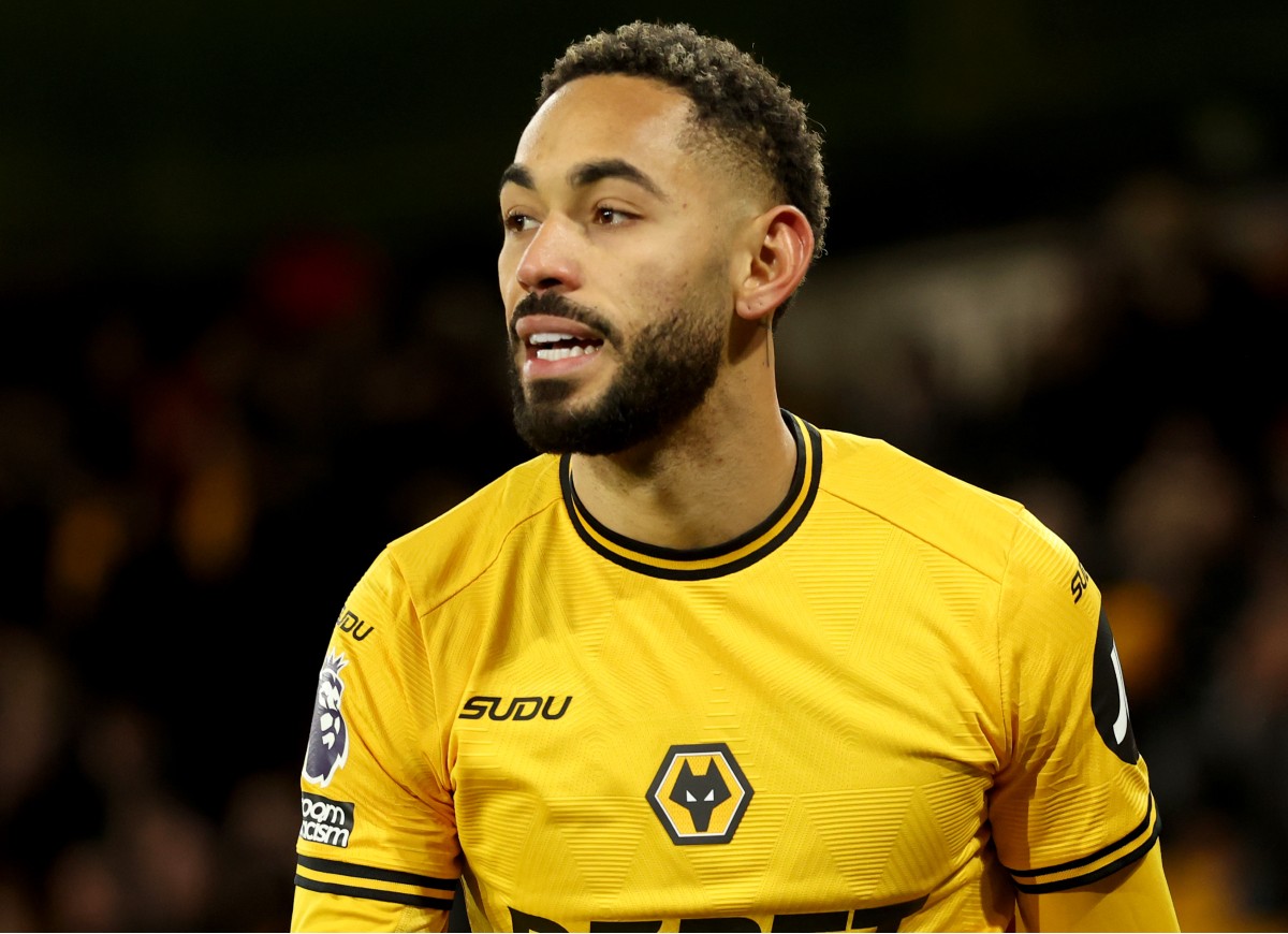 Wolves forward Matheus Cunha in action