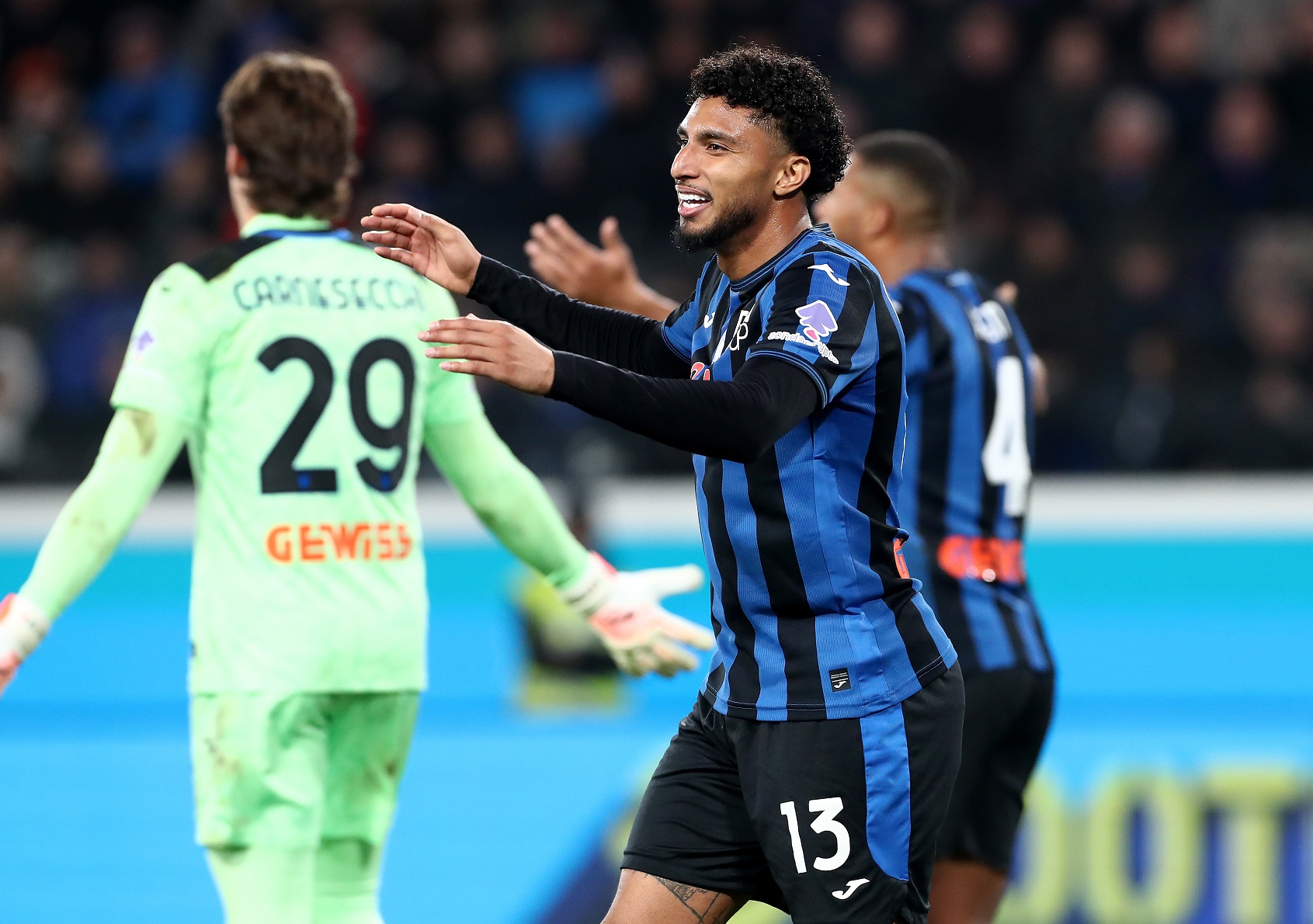 Atalanta midfielder Ederson in action