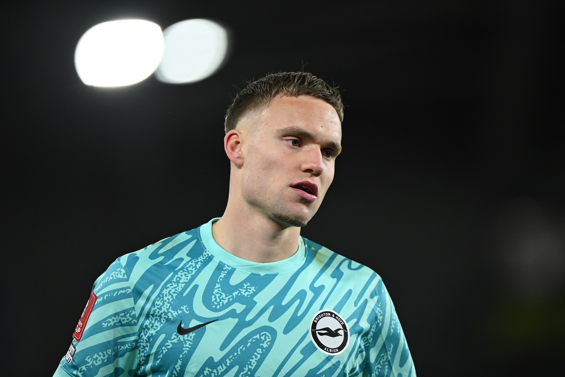 Brighton goalkeeper Bart Verbruggen