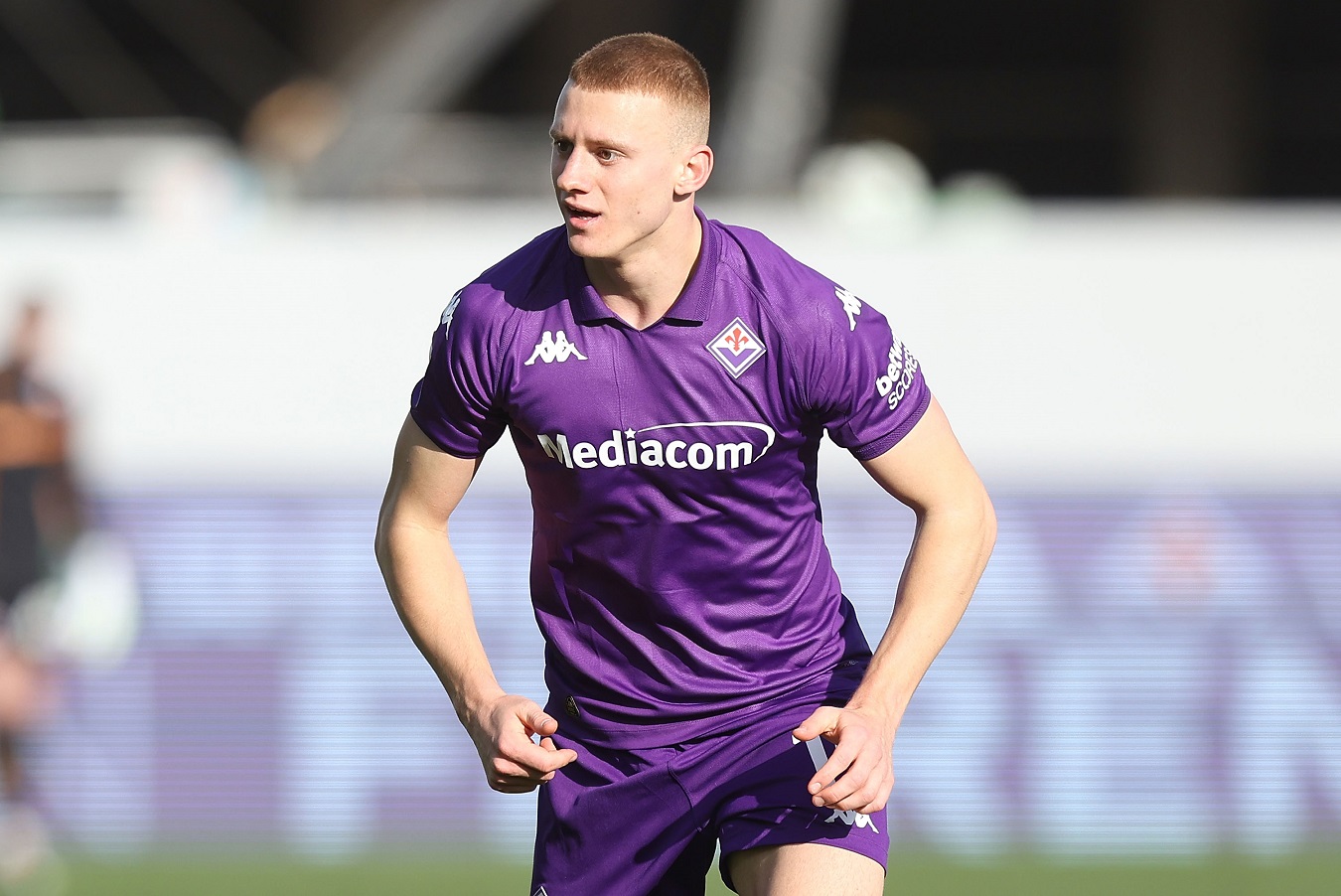 Pietro Comuzzo in action for Fiorentina
